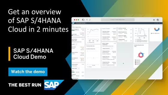 Aperçu produit — SAP S/4HANA